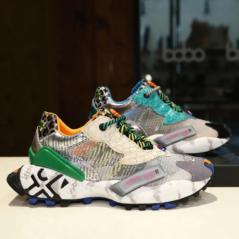 New Women's Shoes Thick Soled Student Casual Shoes Mesh Breathable Sneakers Single Shoes