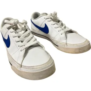 Nike Court Legacy CU4150-101 Men's shoes white blue leather  Low Top Size 9.5