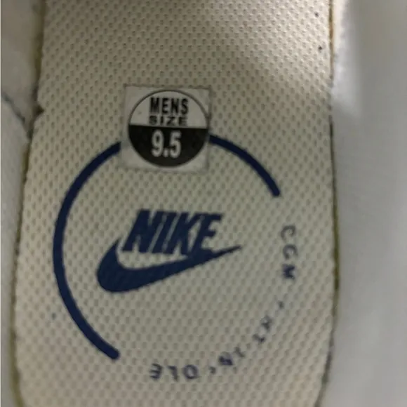 Nike Court Legacy CU4150-101 Men's shoes white blue leather  Low Top Size 9.5