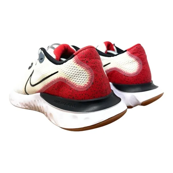 Nike Men's Renew Run Race Running Shoe 13 White University Red CW5231-100