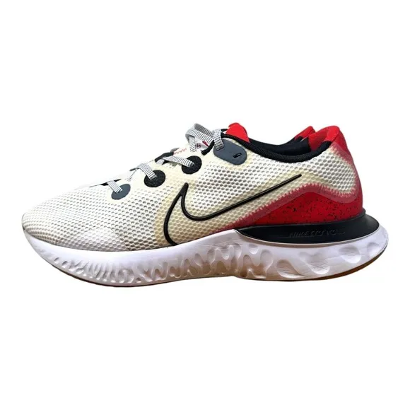Nike Men's Renew Run Race Running Shoe 13 White University Red CW5231-100