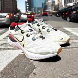 Nike Men's Renew Run Race Running Shoe 13 White University Red CW5231-100