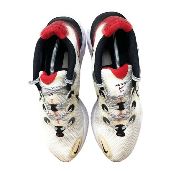Nike Men's Renew Run Race Running Shoe 13 White University Red CW5231-100