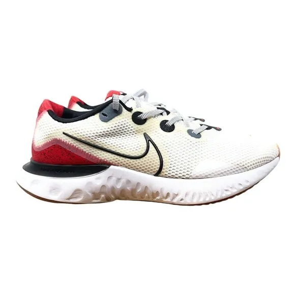 Nike Men's Renew Run Race Running Shoe 13 White University Red CW5231-100