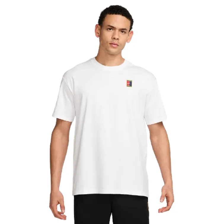 NikeCourt Men's Max90 Short-Sleeve White Tennis Top