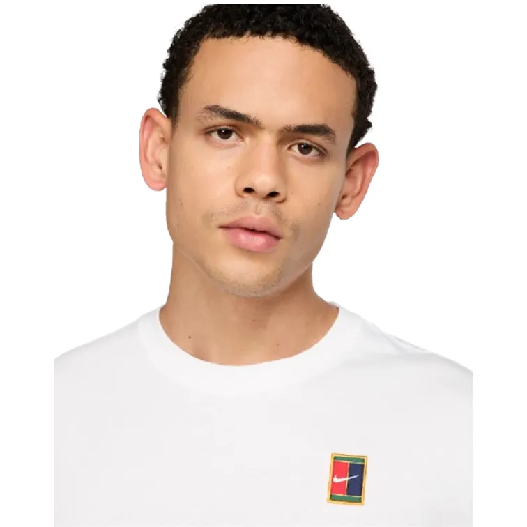NikeCourt Men's Max90 Short-Sleeve White Tennis Top