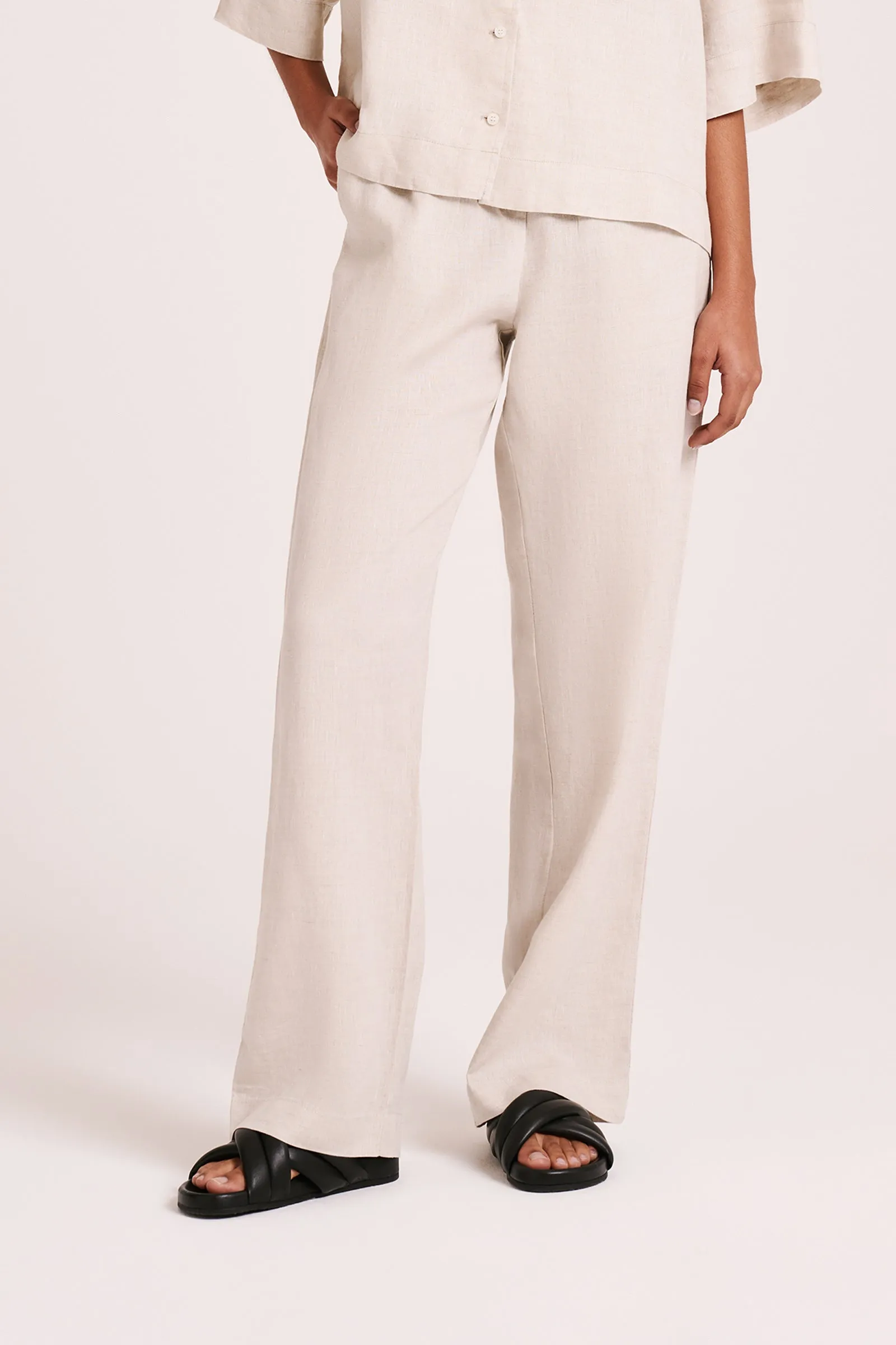Nude Linen Lounge Pant