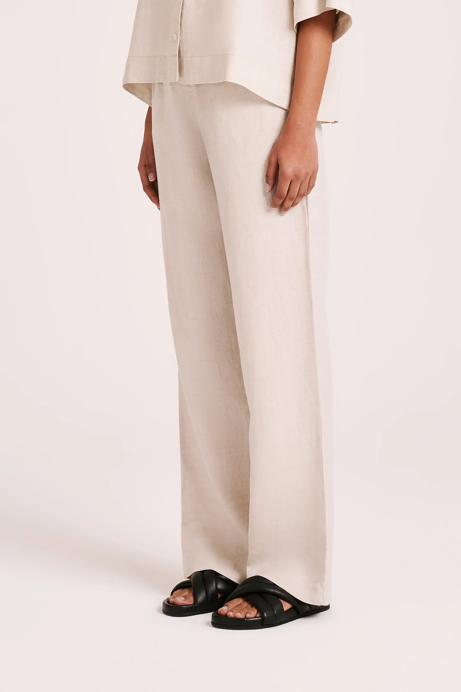Nude Linen Lounge Pant