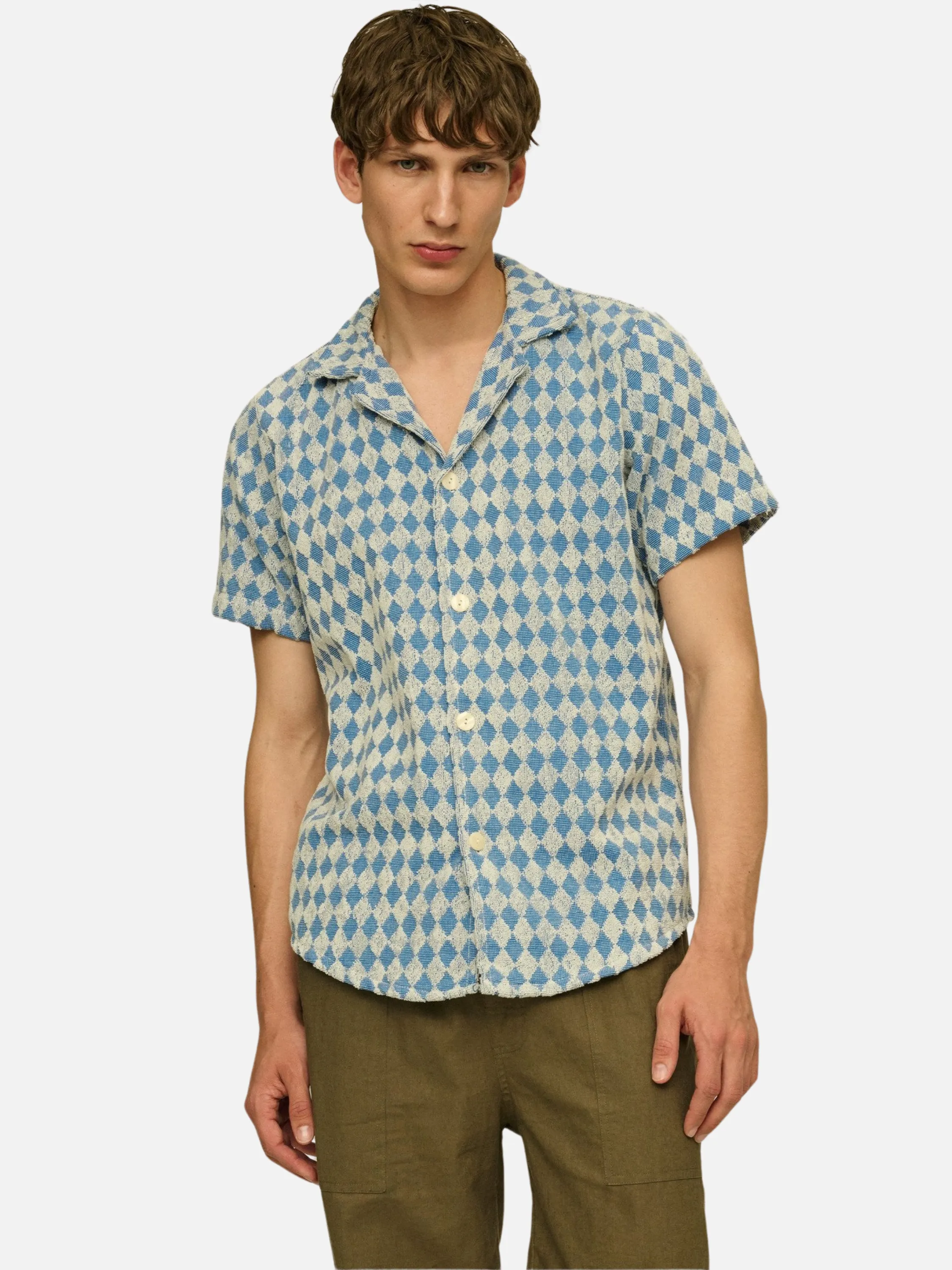 OAS Navy Diamond Cuba Terry Shirt