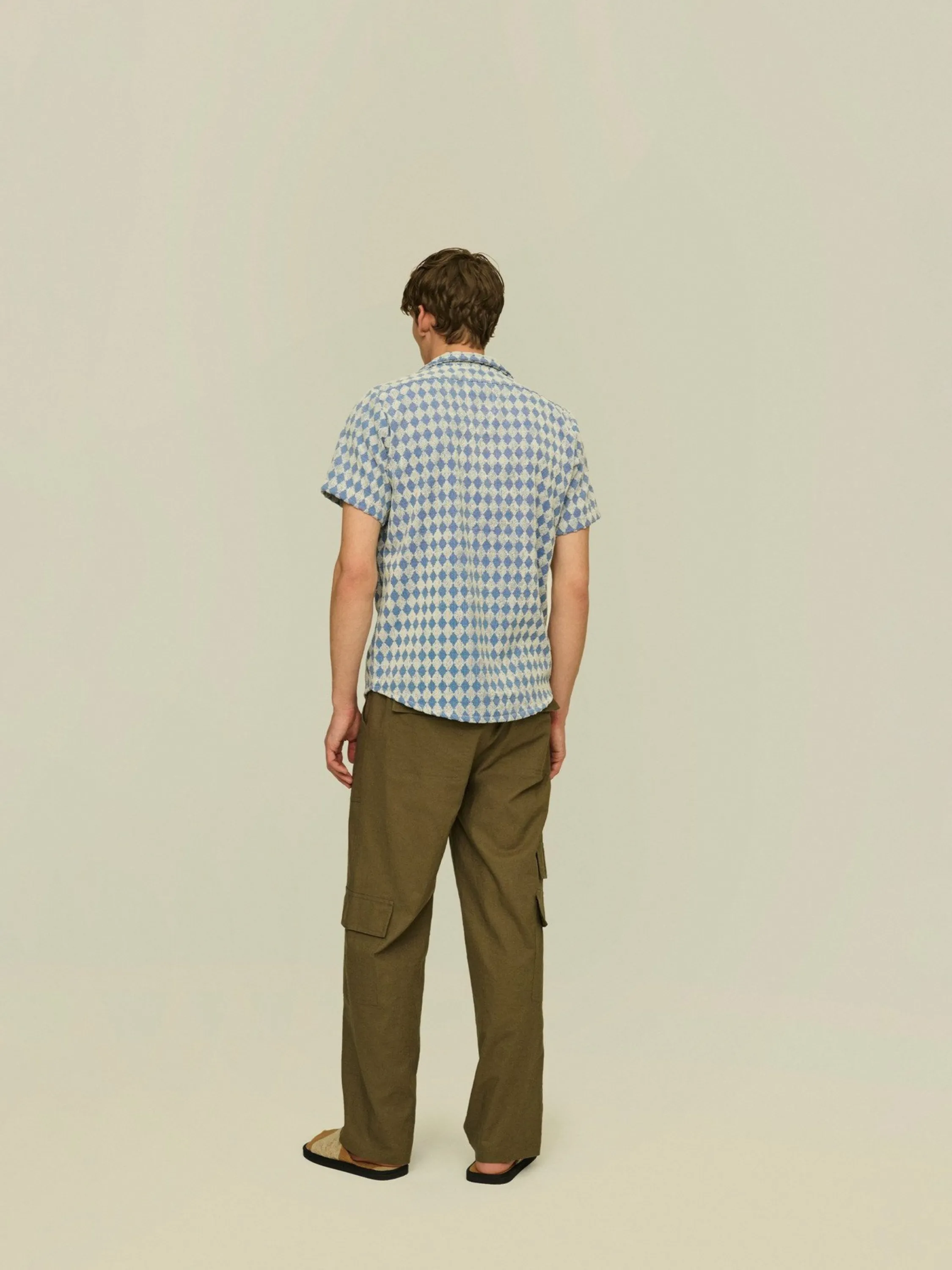 OAS Navy Diamond Cuba Terry Shirt