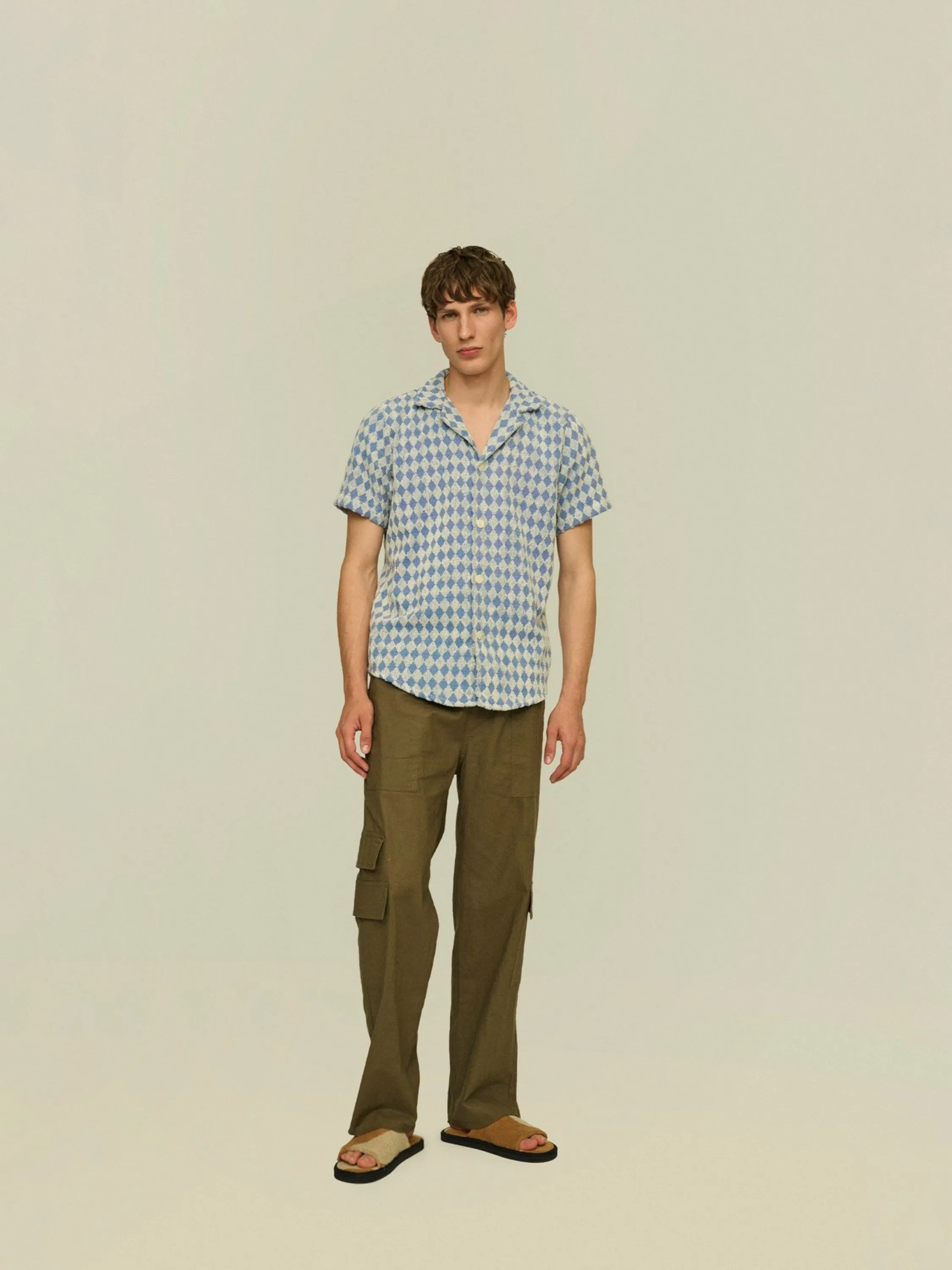 OAS Navy Diamond Cuba Terry Shirt