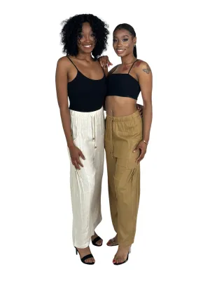 Oatmeall Cargo Pants
