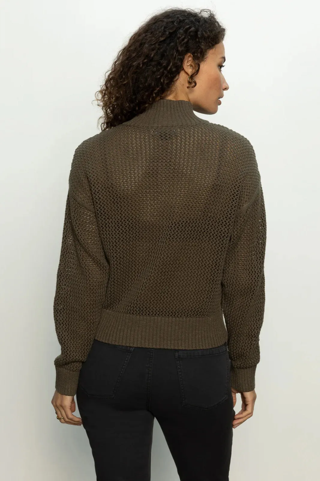 Open Knit 1/2 Zip Kalamata