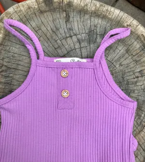 Organic Purple Summer Romper