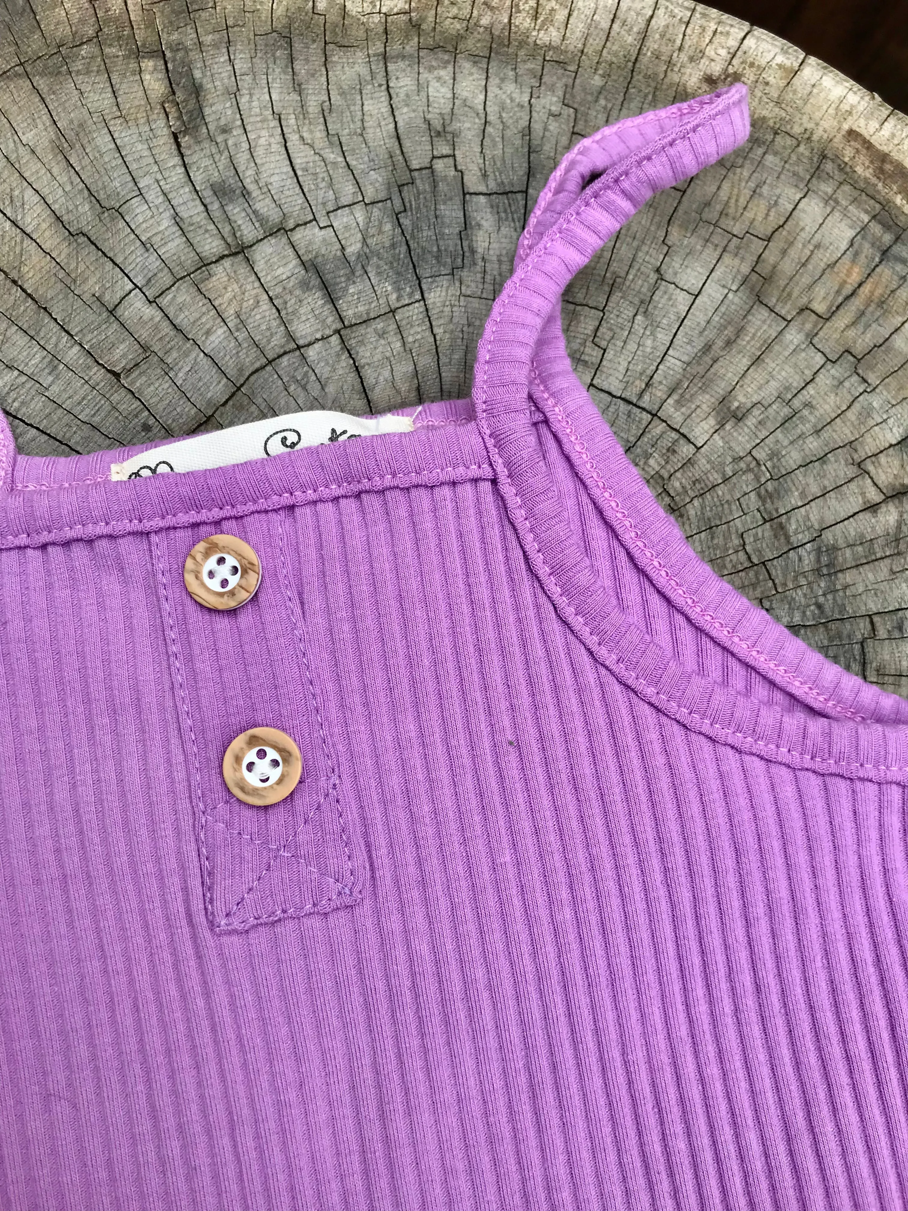 Organic Purple Summer Romper