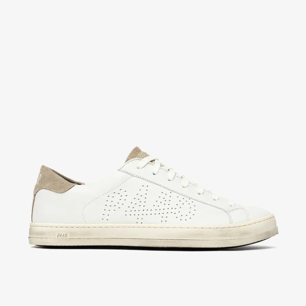 P448 Mens John - Cream Tab