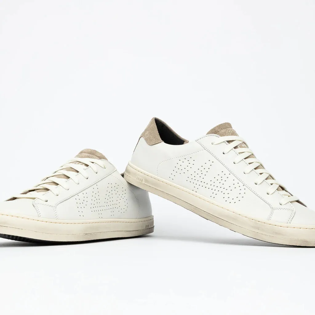 P448 Mens John - Cream Tab