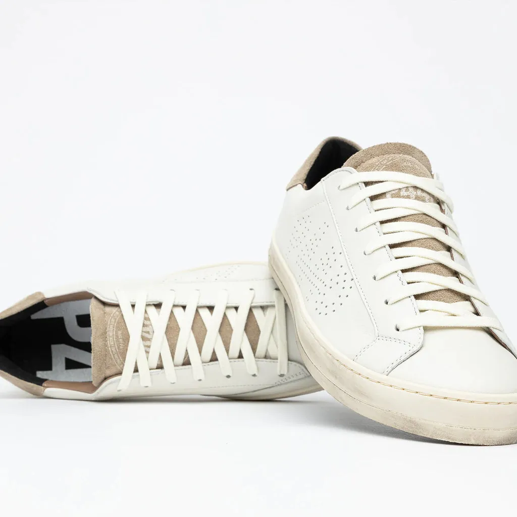 P448 Mens John - Cream Tab
