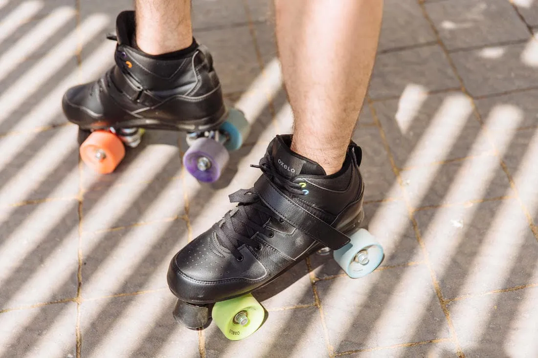 Patin à roulettes adulte Quad 100 Noir