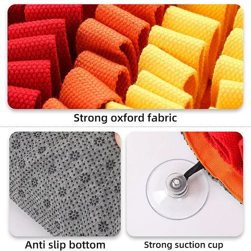 PawzNDogz Anti-Bite Fire & Ice Snuffle Mat - Challenge Level 2 (Fire Red)