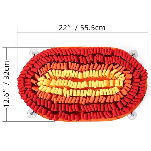 PawzNDogz Anti-Bite Fire & Ice Snuffle Mat - Challenge Level 2 (Fire Red)