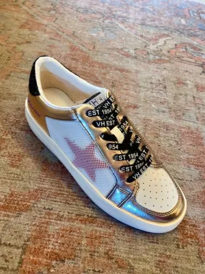 Pink Metallic Black VH Laced White Low T