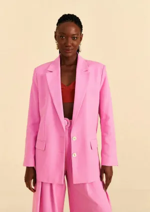 Pink Tailored Blazer in Pink