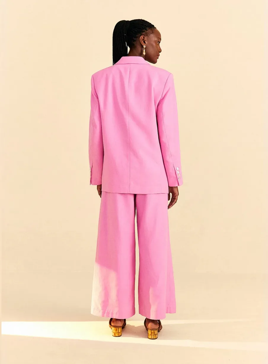 Pink Tailored Blazer in Pink