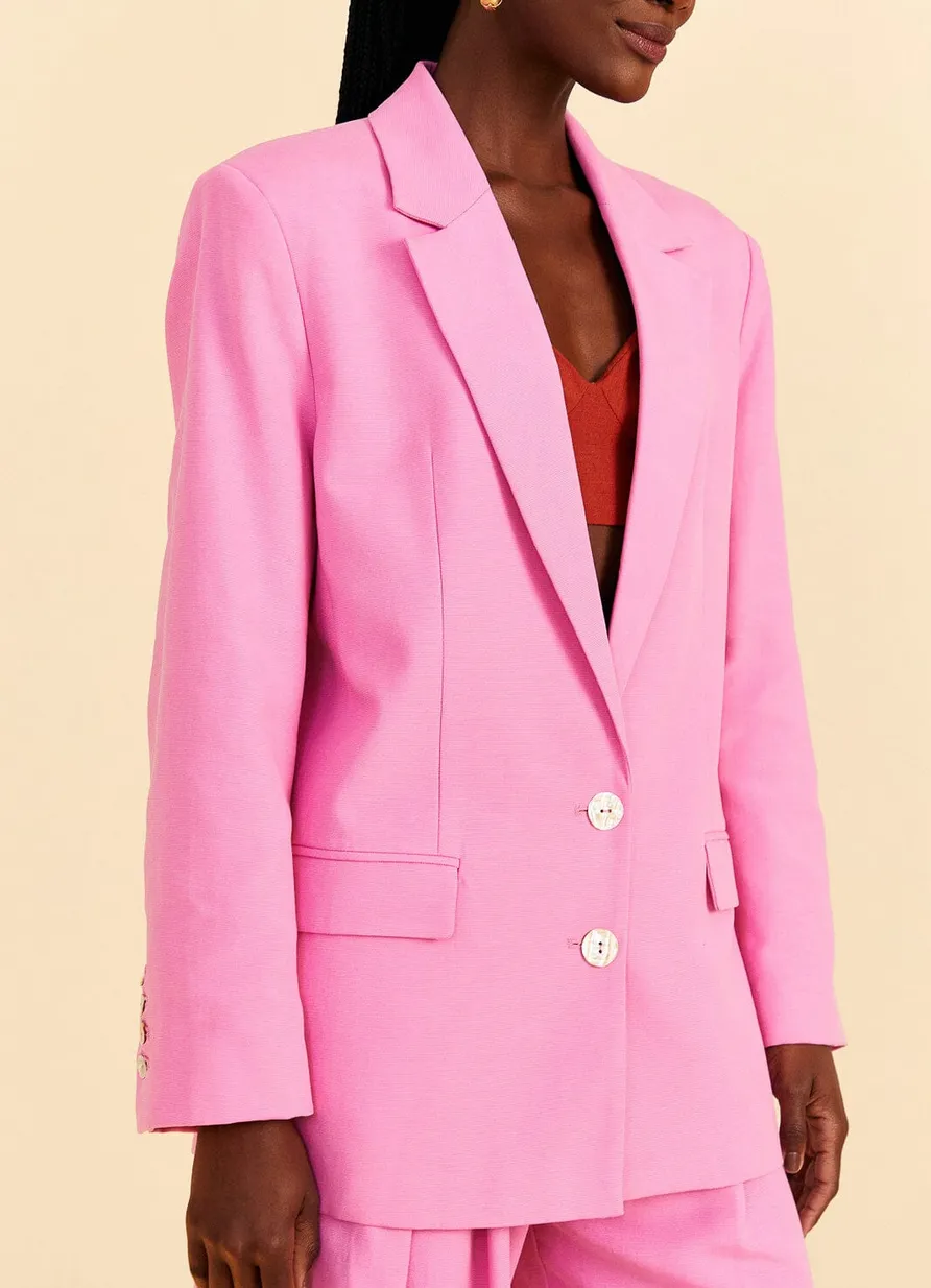 Pink Tailored Blazer in Pink