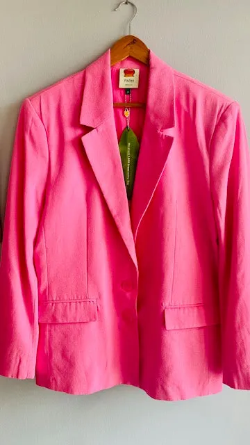 Pink Tailored Blazer in Pink