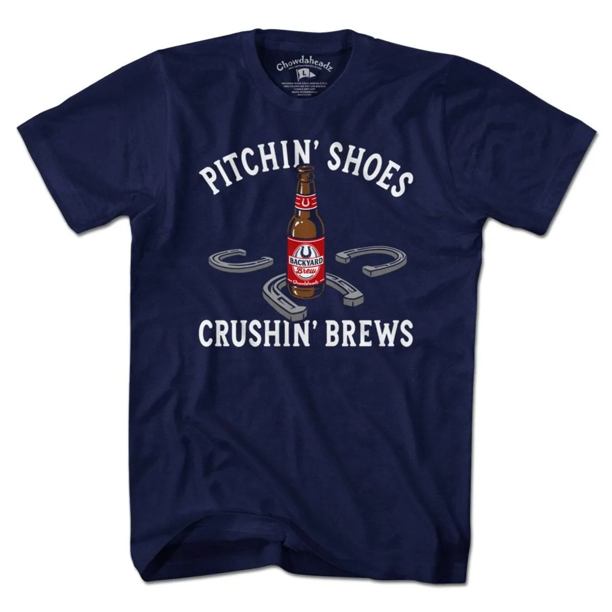 Pitchin' Shoes Crushin' Brews T-Shirt