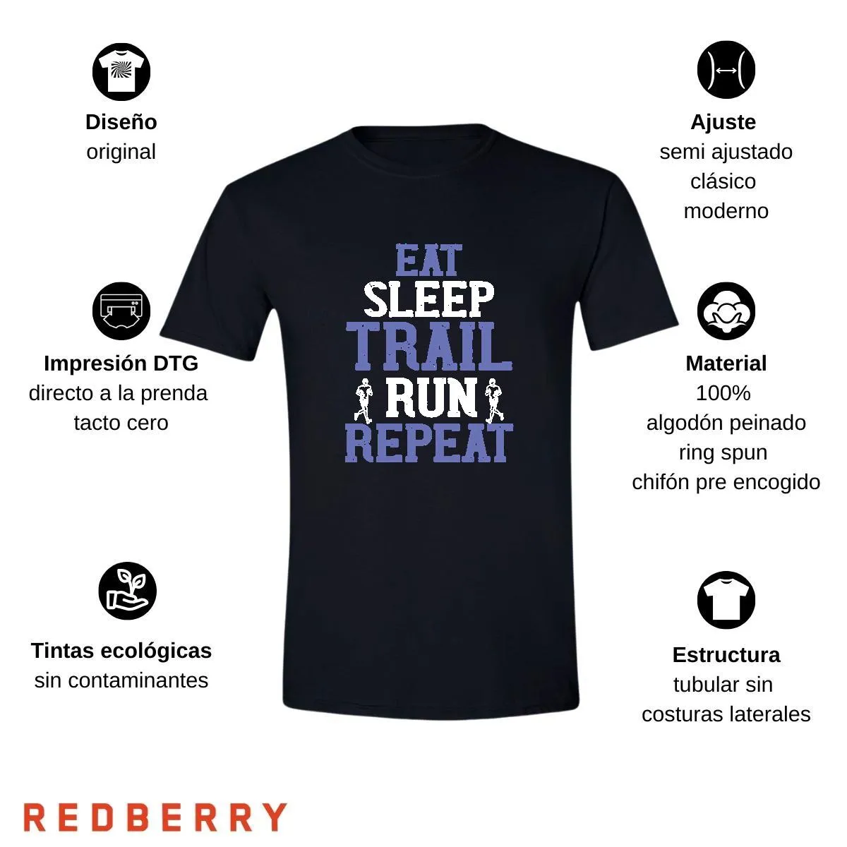 Playera Hombre Running Correr Maratón RN1006