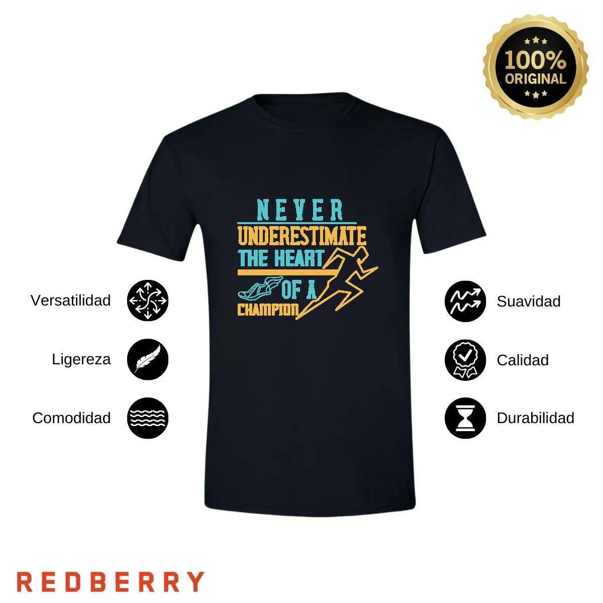 Playera Hombre Running Correr Maratón RN1021