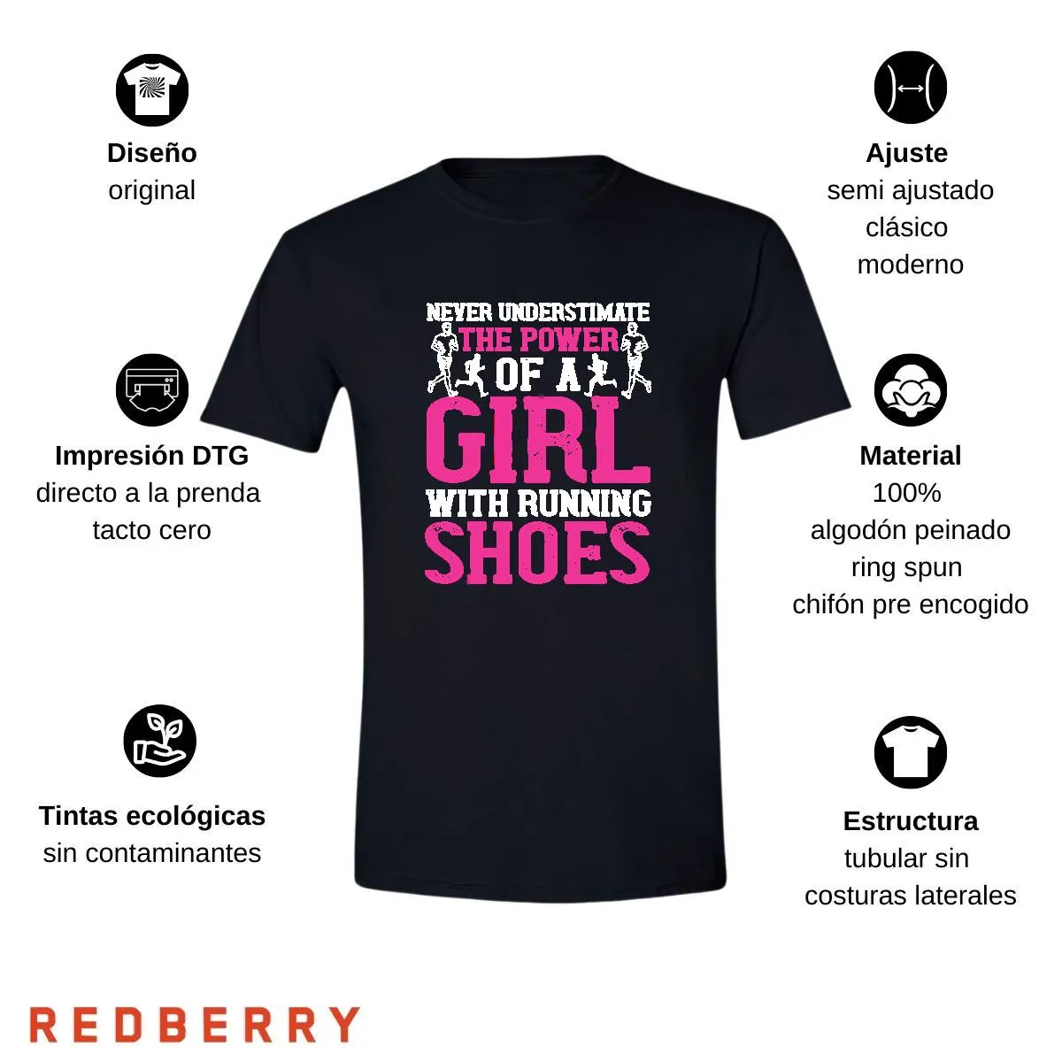 Playera Hombre Running Correr Maratón RN1022