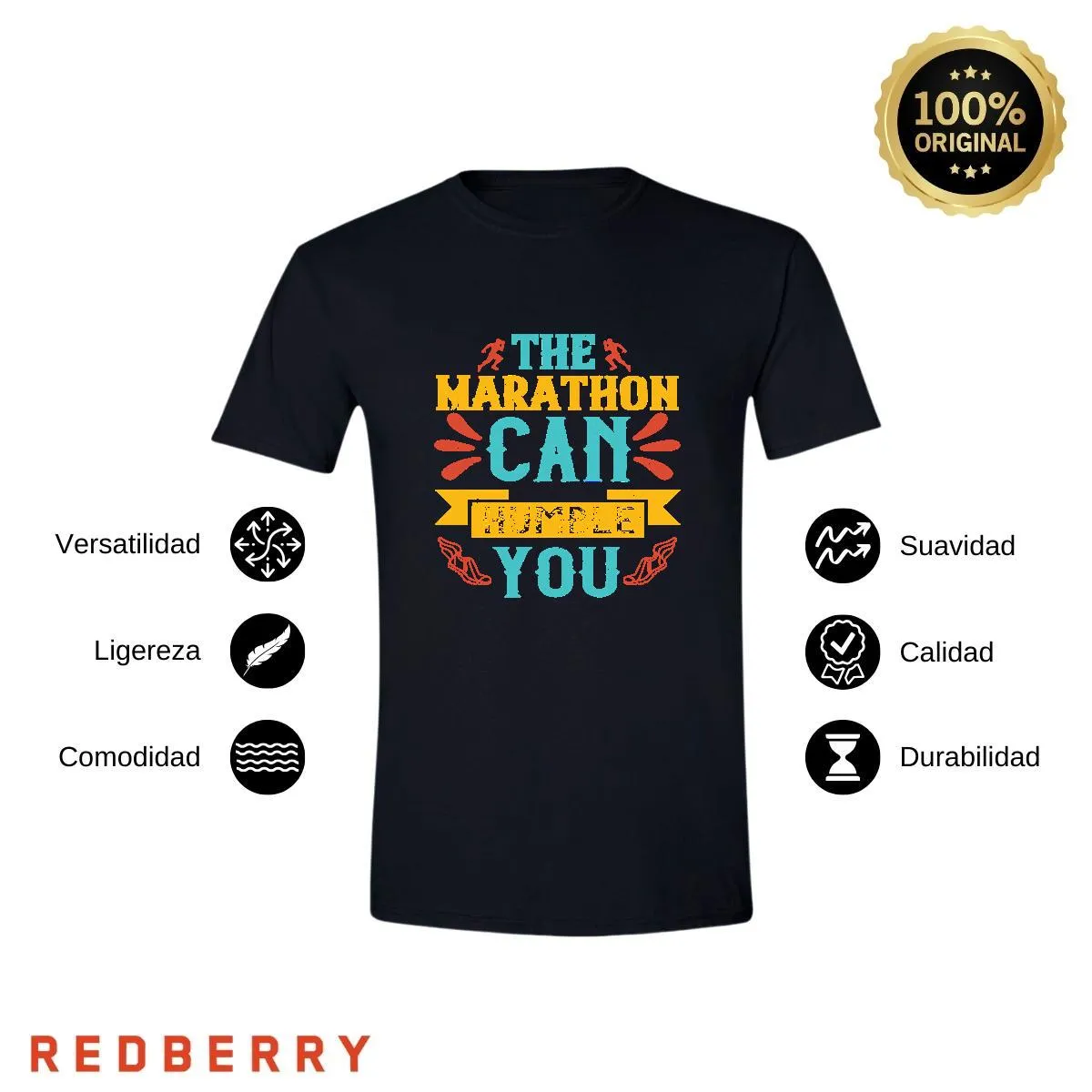 Playera Hombre Running Correr Maratón RN1037