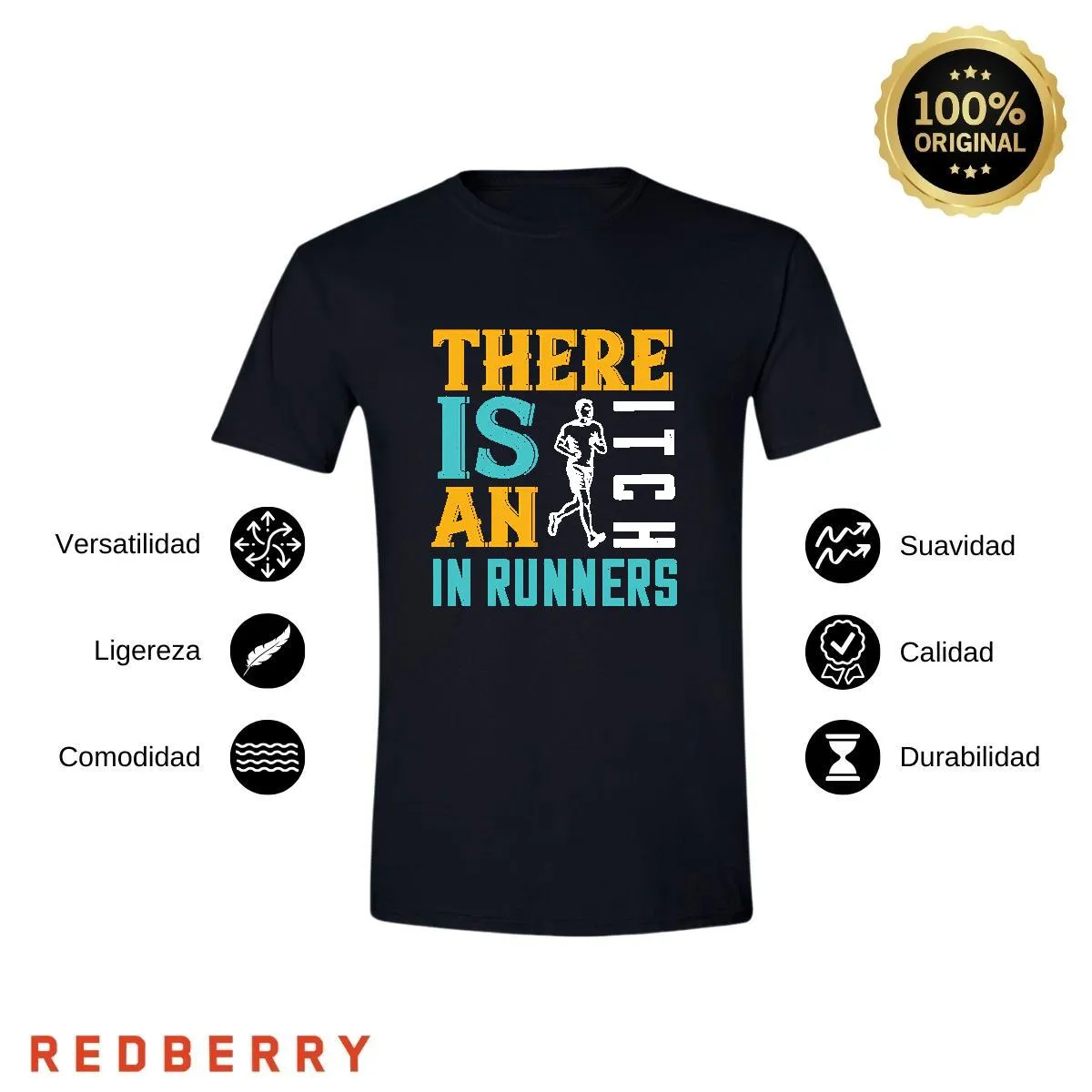 Playera Hombre Running Correr Maratón RN1042