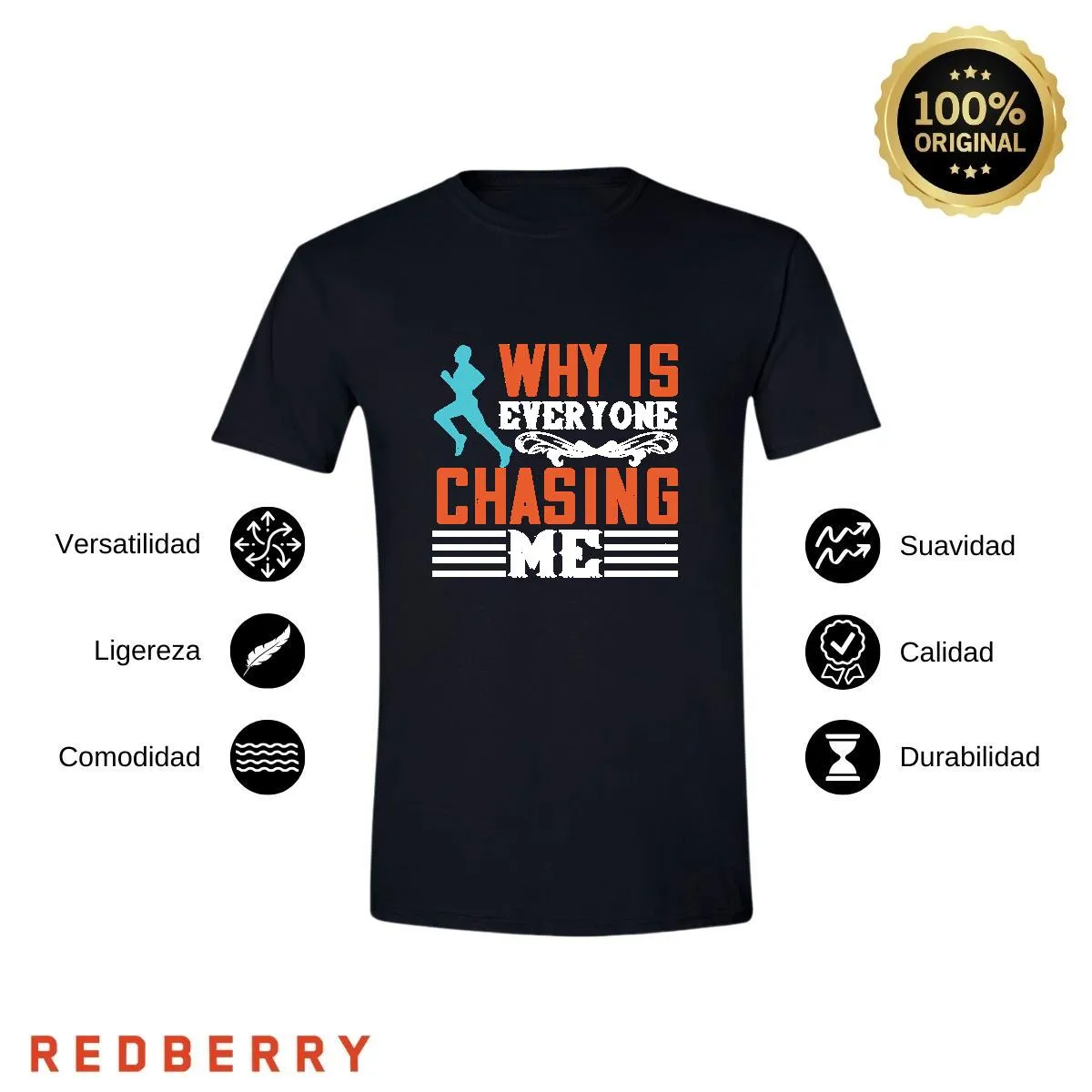 Playera Hombre Running Correr Maratón RN1048
