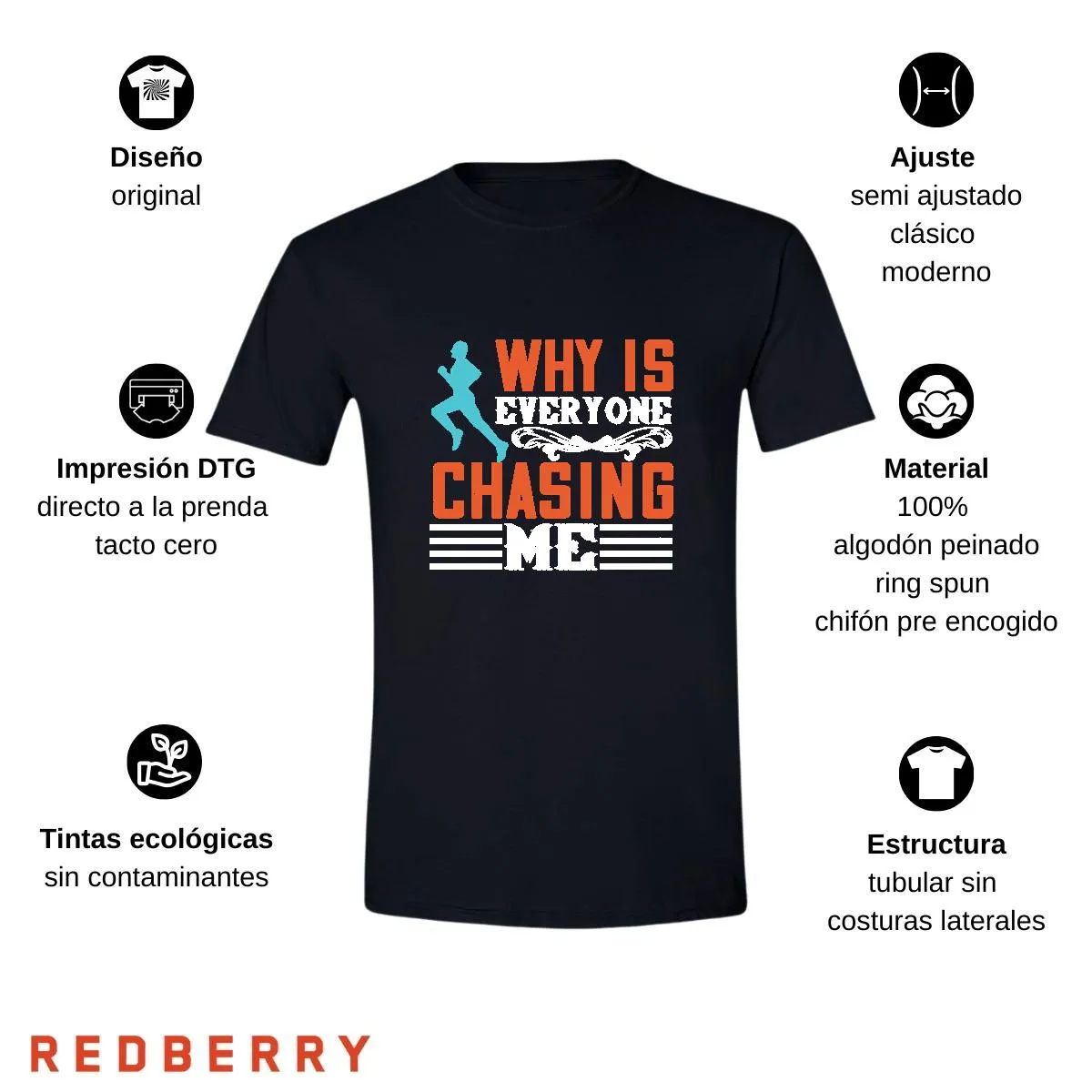 Playera Hombre Running Correr Maratón RN1048