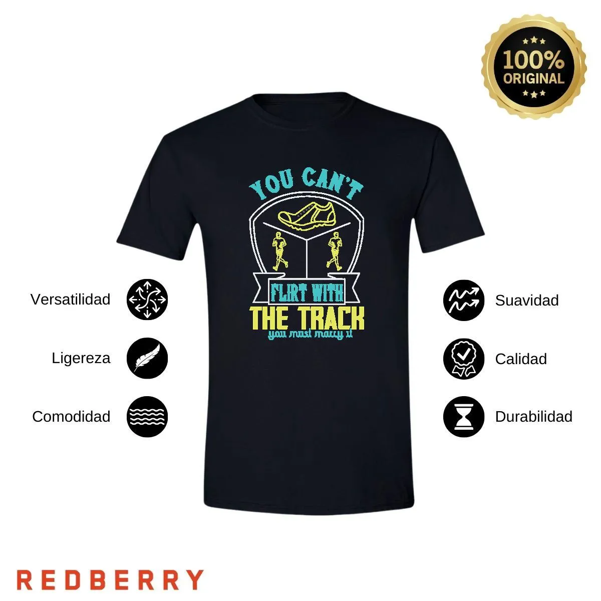 Playera Hombre Running Correr Maratón RN1049