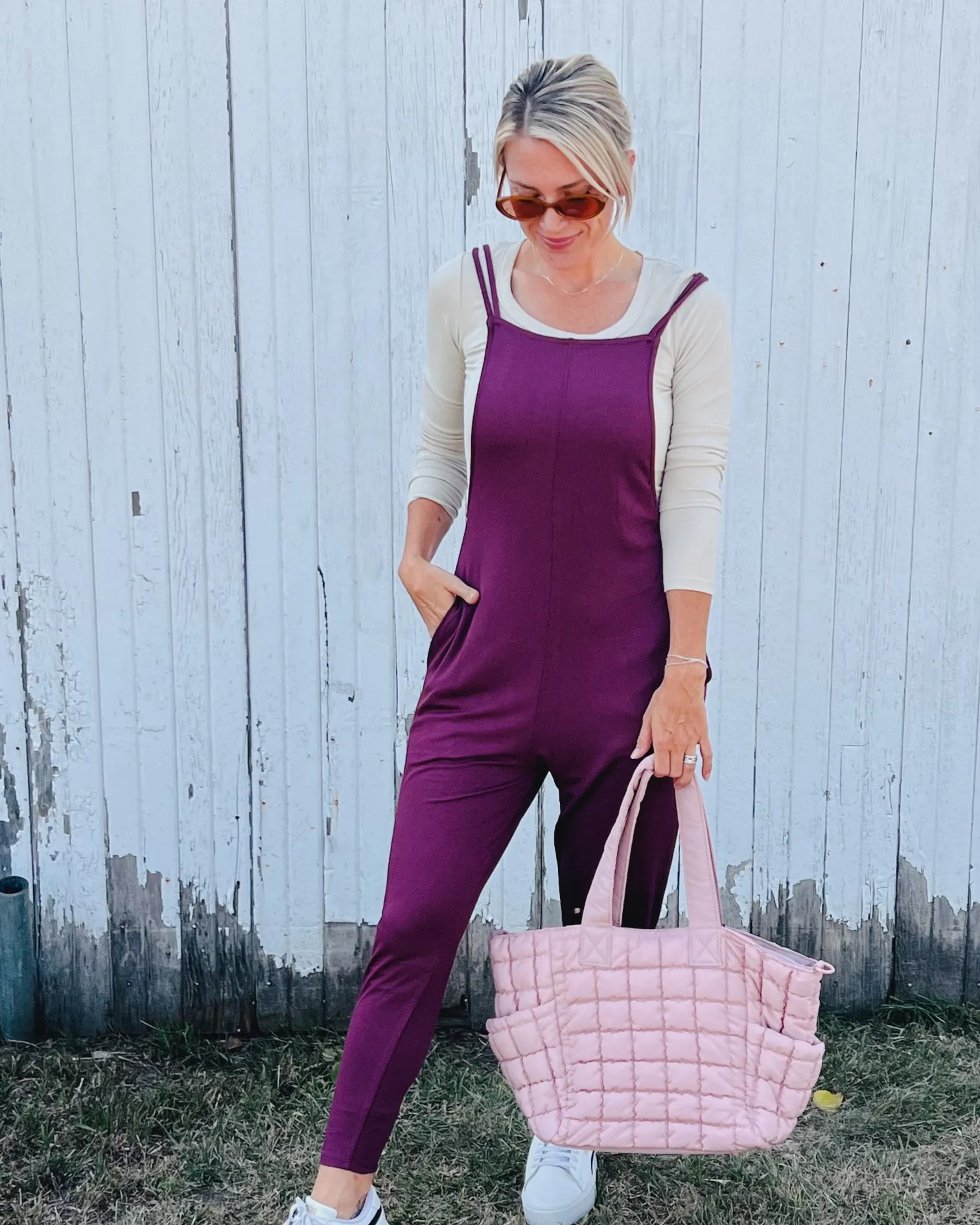 Plum Everyday Comfort Overalls
