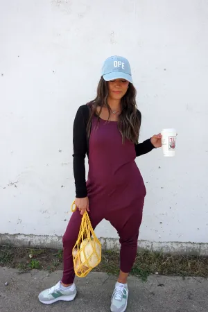 Plum Everyday Comfort Overalls