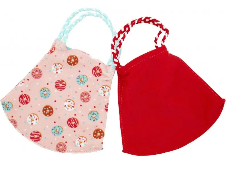 Pom Masks by Pomchies - Donuts / Solid Red