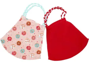 Pom Masks by Pomchies - Donuts / Solid Red