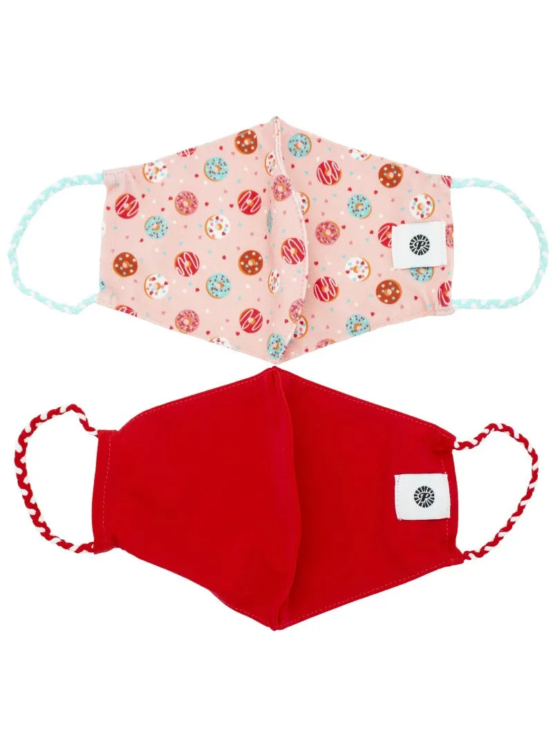 Pom Masks by Pomchies - Donuts / Solid Red