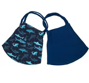 Pom Masks by Pomchies - Sharks / Solid Navy Blue