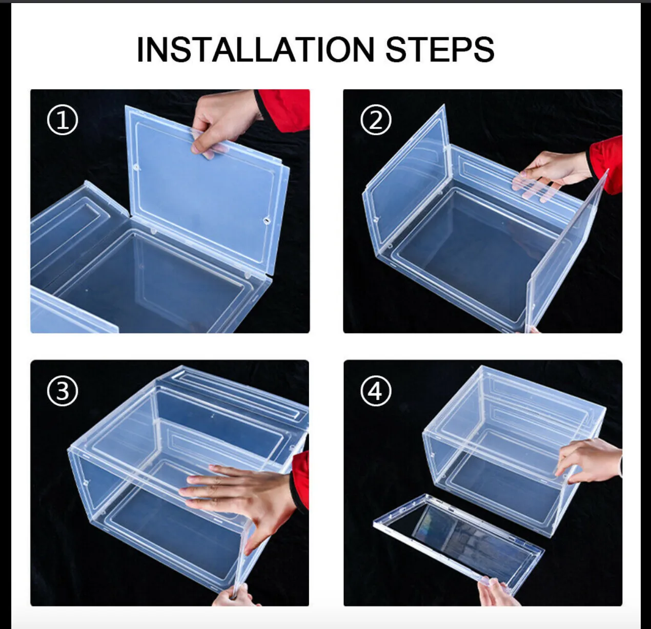 Premium Shoe Storage XL - Crystal Clear