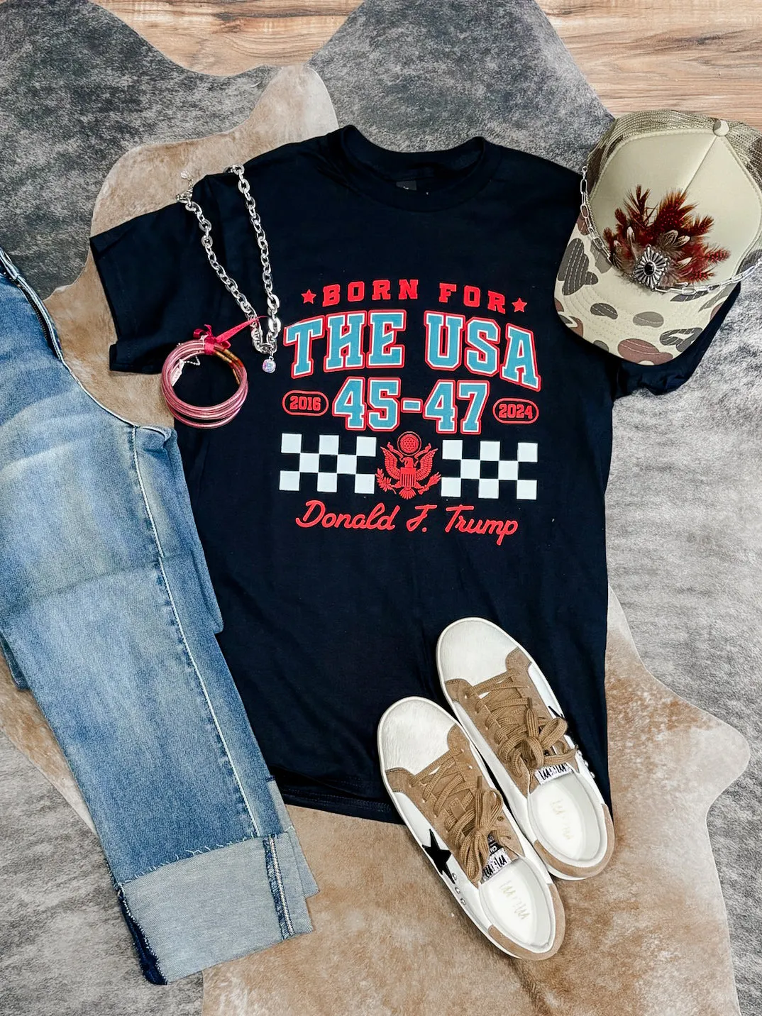 President Born For USA Tee