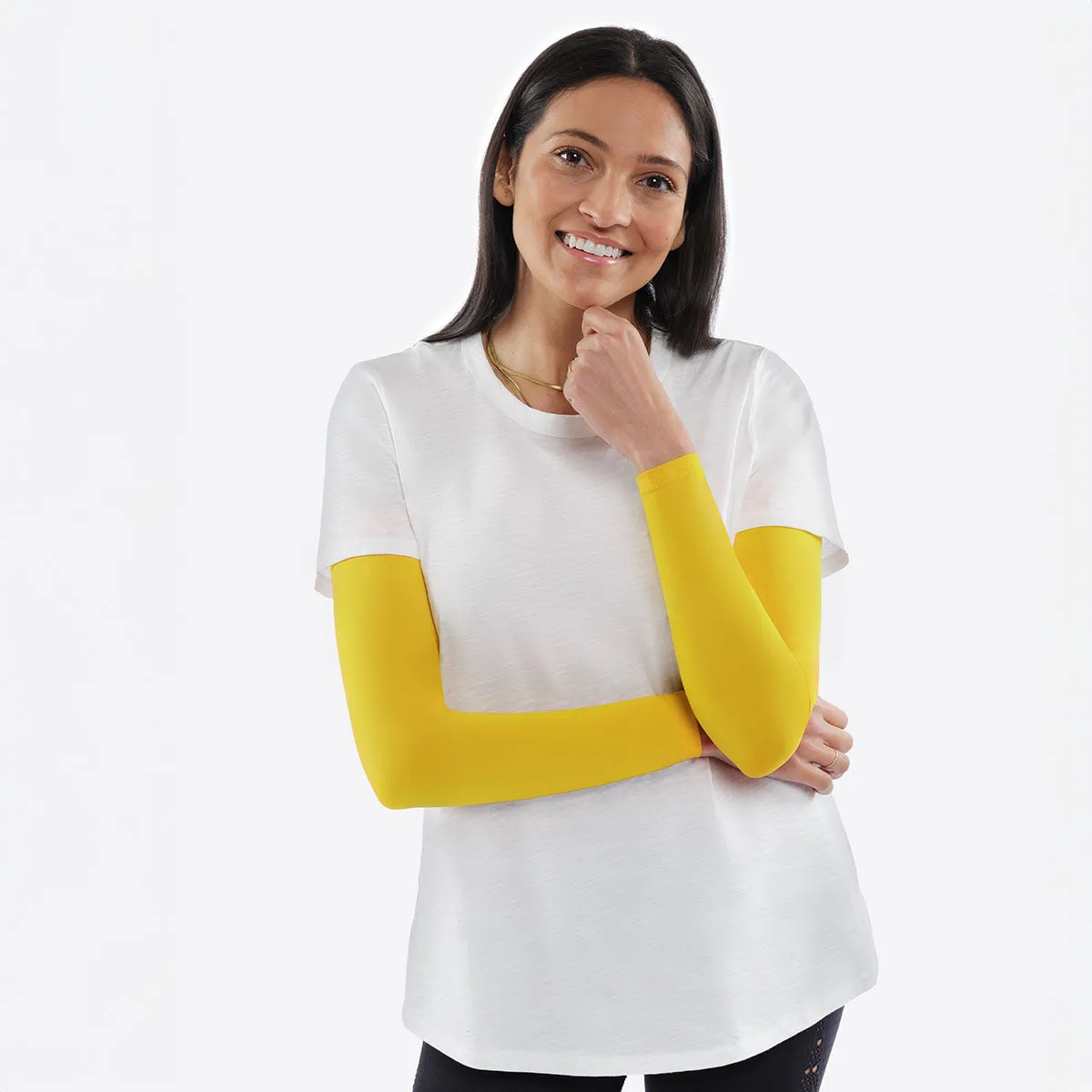 Primrose Yellow Arm Sleeves – Adult