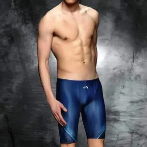 Quick Drying Blue Swim Trunks
