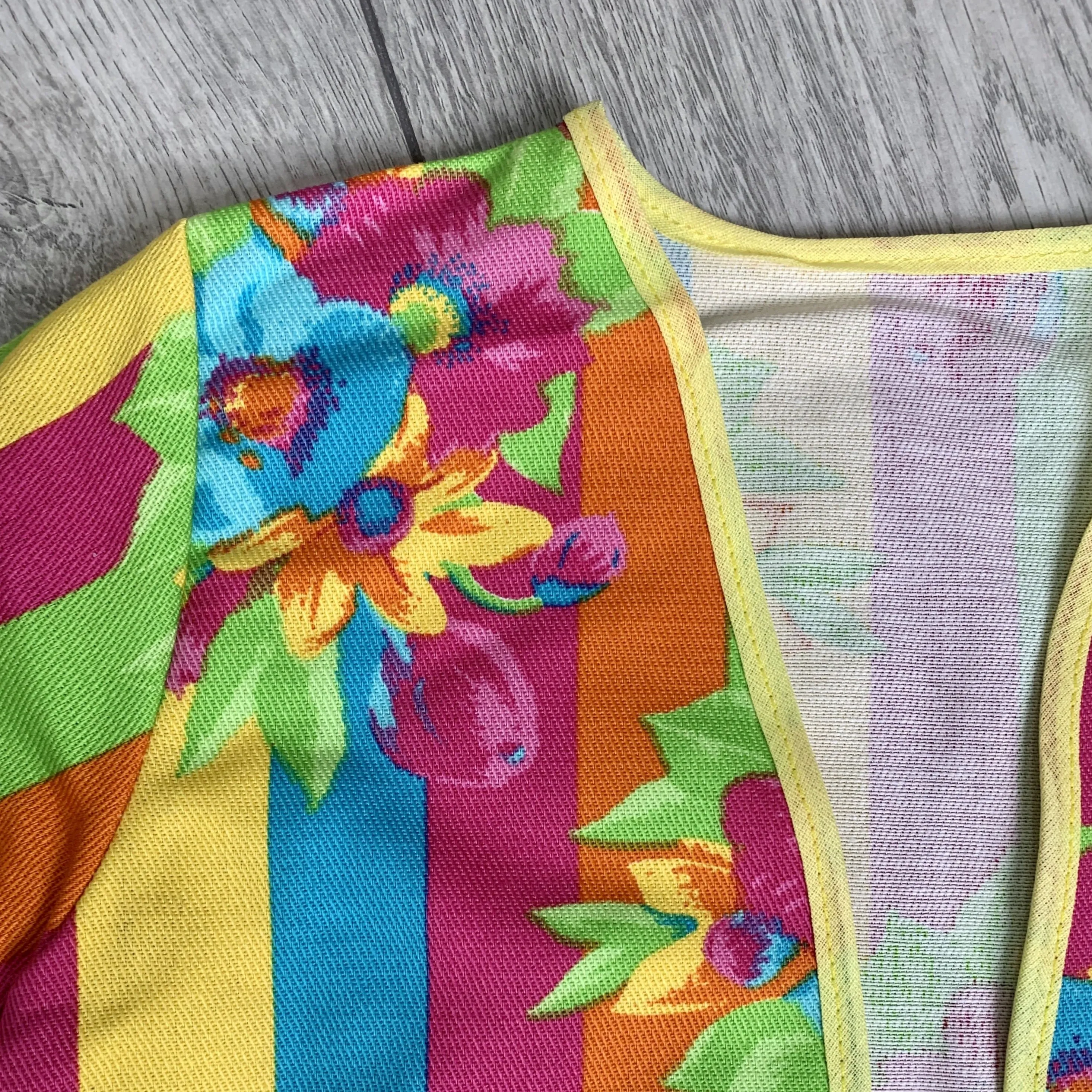 Rainbow Multi-Colour Floral Top